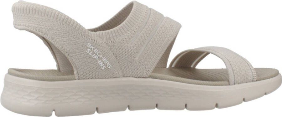 Skechers Slip-ins Go Walk Flex Zandal-Enticing Dames Sandalen Naturel