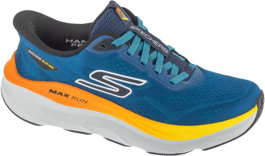 Skechers Slip-Ins: Max Run Mannen Marineblauw Hardloopschoenen