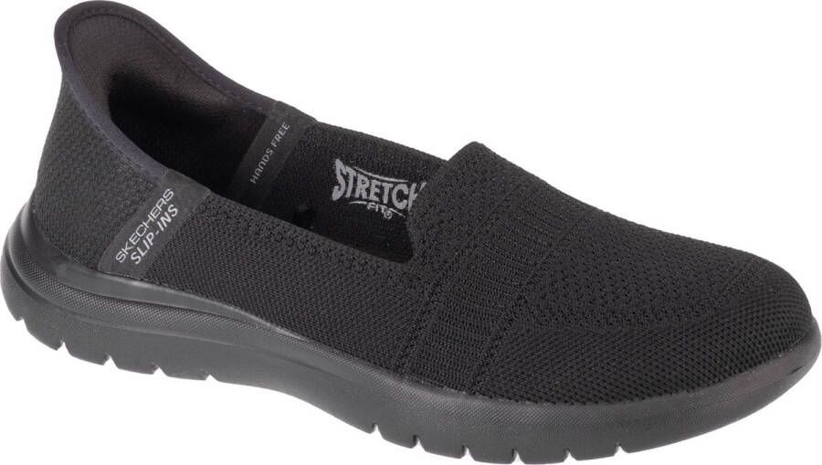 Skechers Slip-Ins On The Go Flex Camellia 138181-BBK Vrouwen Zwart Schoenen