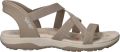 Skechers Sandalen REGGAE SLIM-STRETCH FLEX flats trekking sandaal met slip-ins functie - Beige