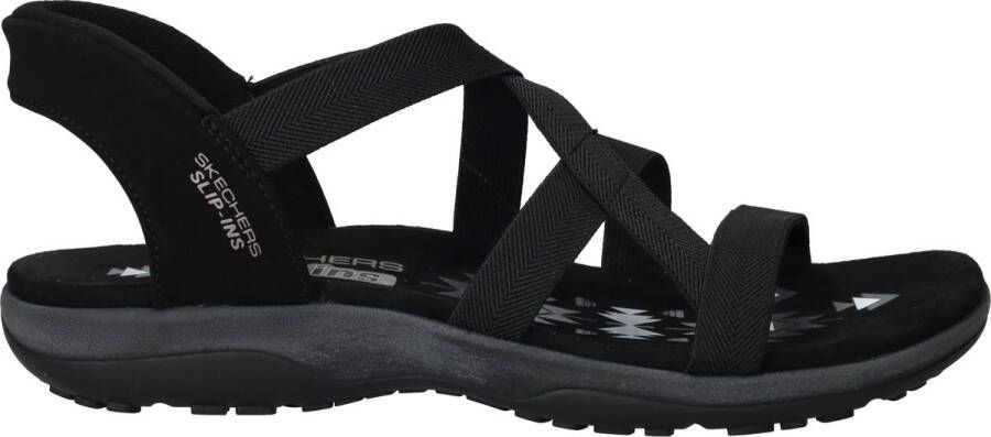 Skechers Sandalen Slip-ins: Reggae Slim Stretch Flex 163460 BBK Zwart