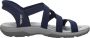 Skechers Slip-ins Reggae Slim Stretch Flex Dames Sandalen Navy - Thumbnail 1