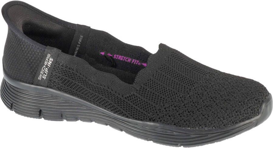 Skechers Slip-ins: Seager Believe It Vrouwen Zwart Sneakers Sportschoenen