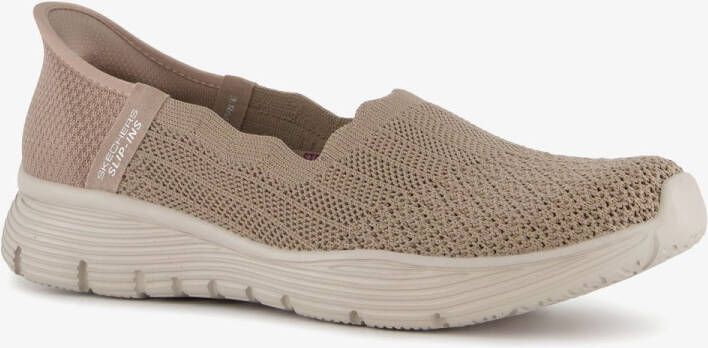 Skechers Slip-ins: Seager dames instappers beige Extra comfort Memory Foam