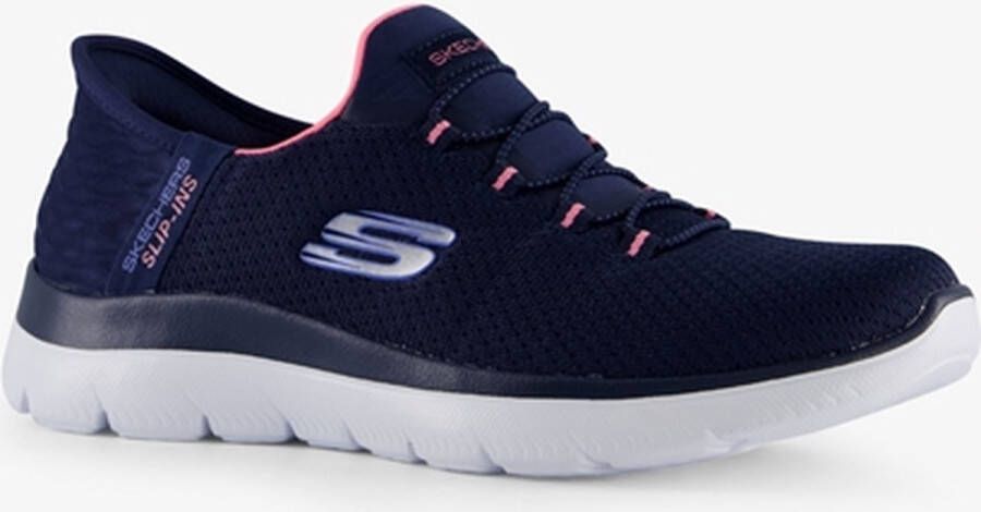 Skechers Slip-ins: Summits dames sneakers blauw Extra comfort Memory Foam