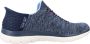 Skechers Slip-Ins Summits Dazzle Navy sneakers Blauw Extra comfort Memory Foam - Thumbnail 5