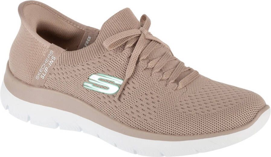 Skechers Slip-on sneakers SUMMITS-NEW DAILY slippers vrijetijdsschoen in vegan uitvoering