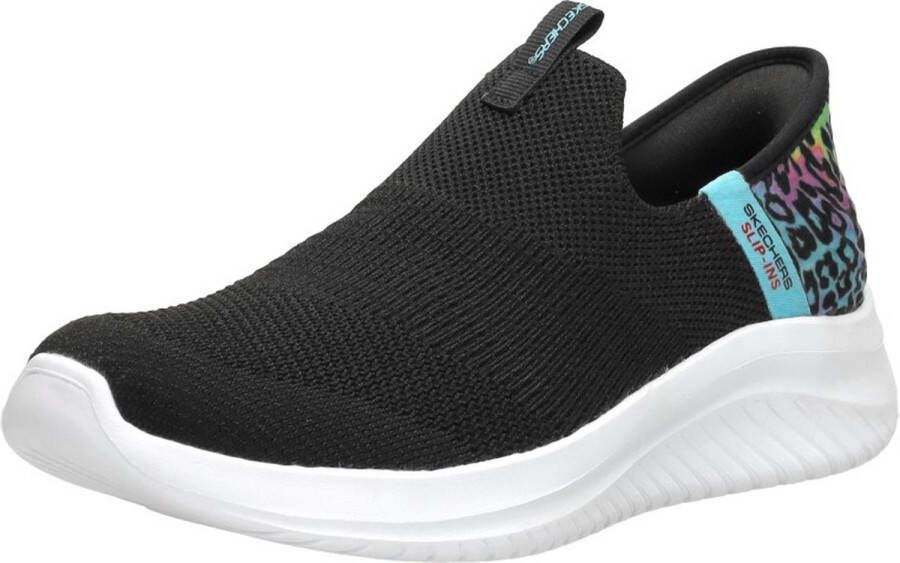Skechers Ultra Flex 3.0 slip-on sneakers zwart Meisjes Textiel Meerkleurig 33