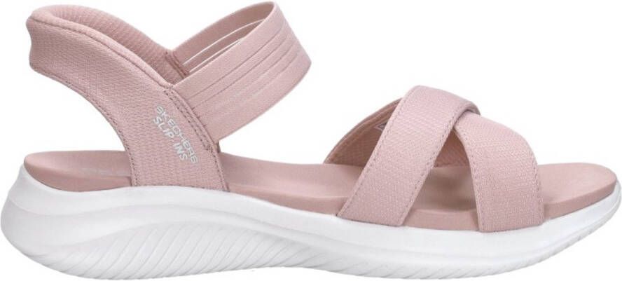 Skechers Slip-Ins: Ultra Flex 3.0 Sandalen Plat Roze