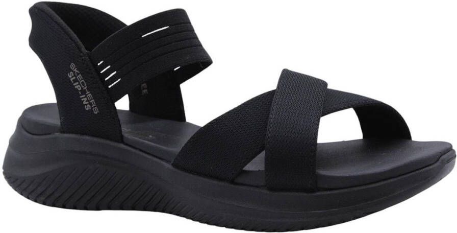 Skechers Slip-Ins: Ultra Flex 3.0 Sandalen Plat Zwart