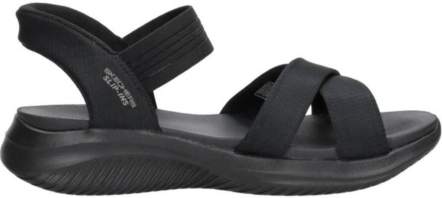 Skechers Slip-Ins: Ultra Flex 3.0 Sandalen Plat Zwart
