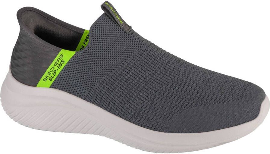 Skechers Slip-Ins Ultra Flex 3.0 Viewpoint Mannen Grijs Sneakers Sportschoenen