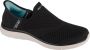 Skechers Slip-ins: Virtue Sleek 104425-BKW Vrouwen Zwart Sneakers Sportschoenen - Thumbnail 1