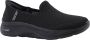 Skechers Go Walk 6 Clear Virtue 124505-BKW Vrouwen Zwart Sneakers Sportschoenen - Thumbnail 3