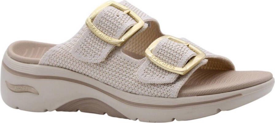 Skechers Go Walk Arch Fit 2.0 Chloe Slippers Dames Beige