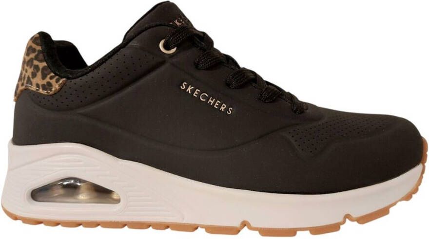 Skechers Sneaker 177093 BKLD UNO Jungle Nite Zwart Luipaard