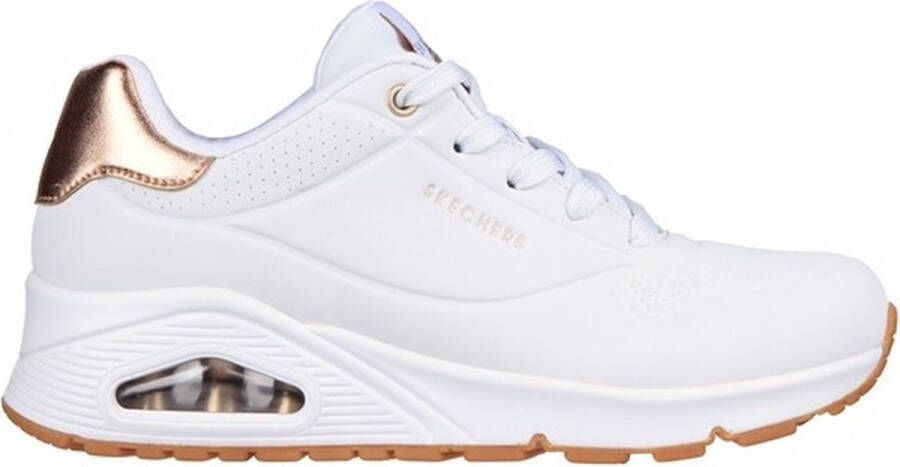 Skechers Sneakers UNO GOLDEN AIR Vrijetijdsschoen lage schoen veterschoen met metallic inzet