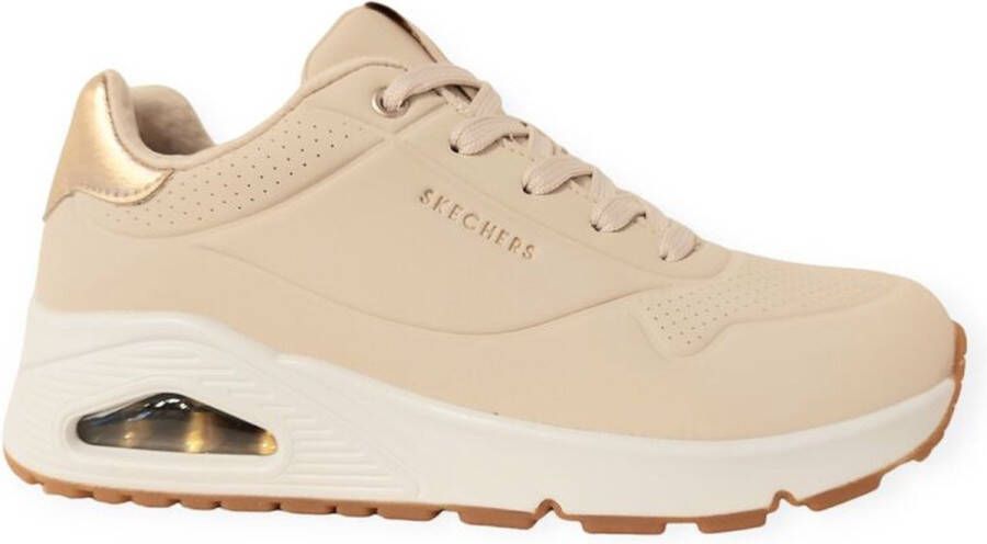 Skechers Sneakers UNO GOLDEN AIR Vrijetijdsschoen lage schoen veterschoen met metallic inzet