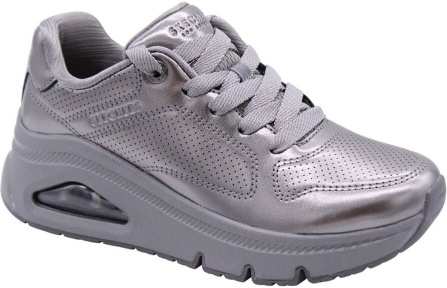 Skechers Sneaker 177768 PEW Uno Icon Lustrous Air Pewter Grijs Metallic