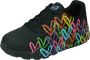 Skechers Sneaker 314064L BKMT UNO Lite Spread The Love Zwart Multi - Thumbnail 2