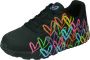 Skechers Sneaker 314064L BKMT UNO Lite Spread The Love Zwart Multi - Thumbnail 4