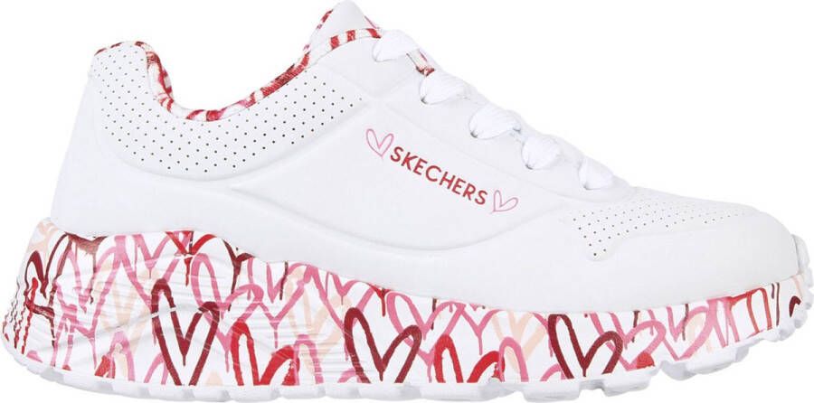 Skechers Uno Lite 314976L WRPK voor Wit Sneakers Sportschoenen