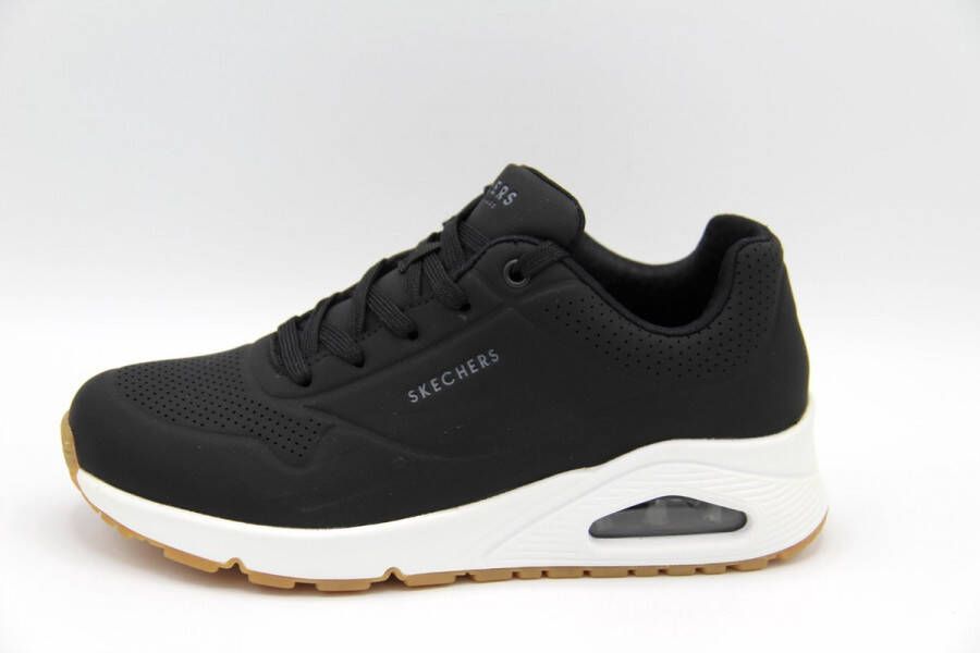 Skechers Sneakers met sleehak Uno Stand on Air Vrijetijdsschoen lage schoen veterschoen met fijne perforatie - Foto 14