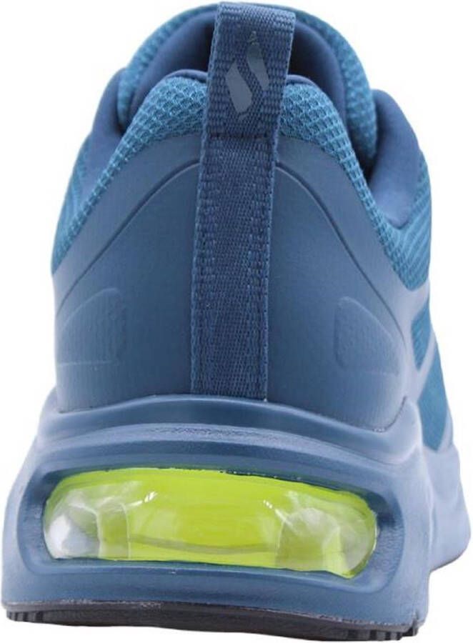 Skechers Go Walk Flex New World Instappers Donkerblauw Lime