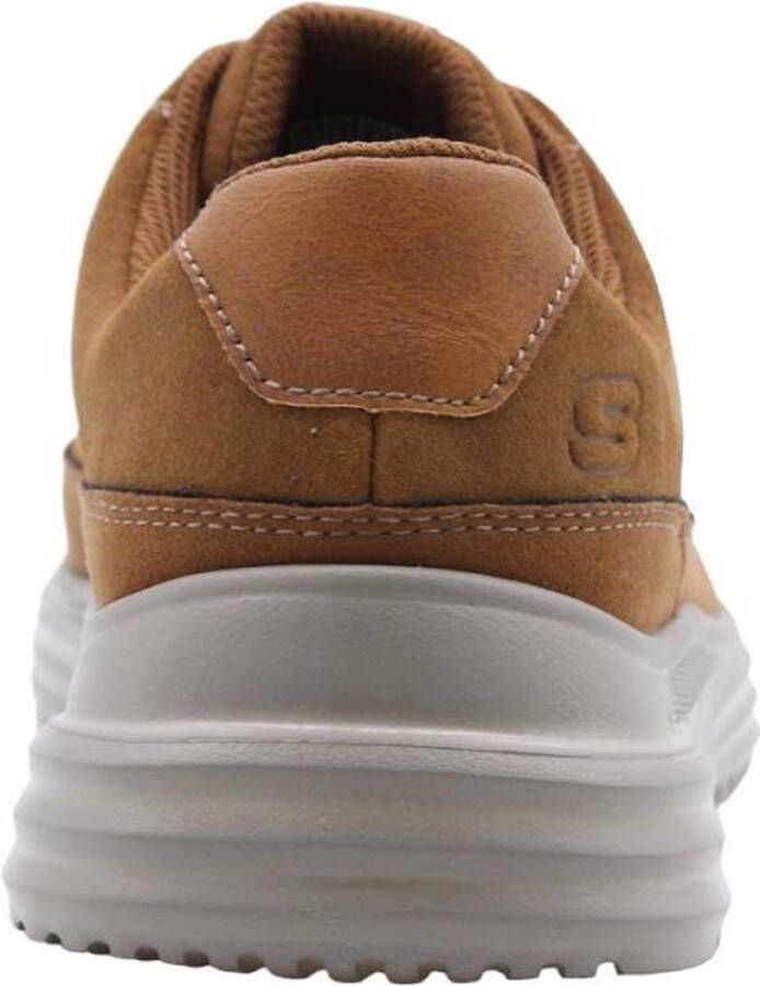 Skechers slip-in go walk flex hardloopschoenen bruin heren