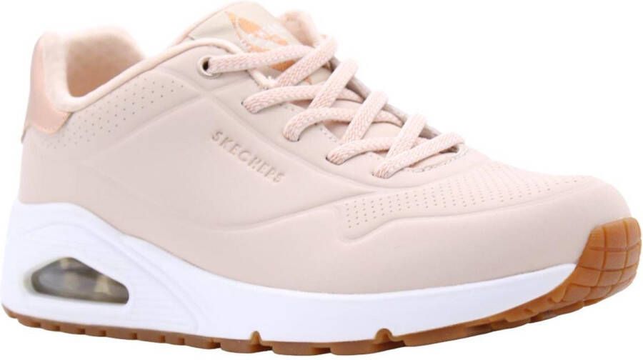 Skechers Uno Shimmer Away Natural Wandelsneakers Dames