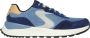 Skechers Fury Lace Low 183265-NVBL Mannen Blauw Sneakers - Thumbnail 1