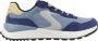 Skechers Fury Lace Low 183265-NVBL Mannen Blauw Sneakers - Thumbnail 1