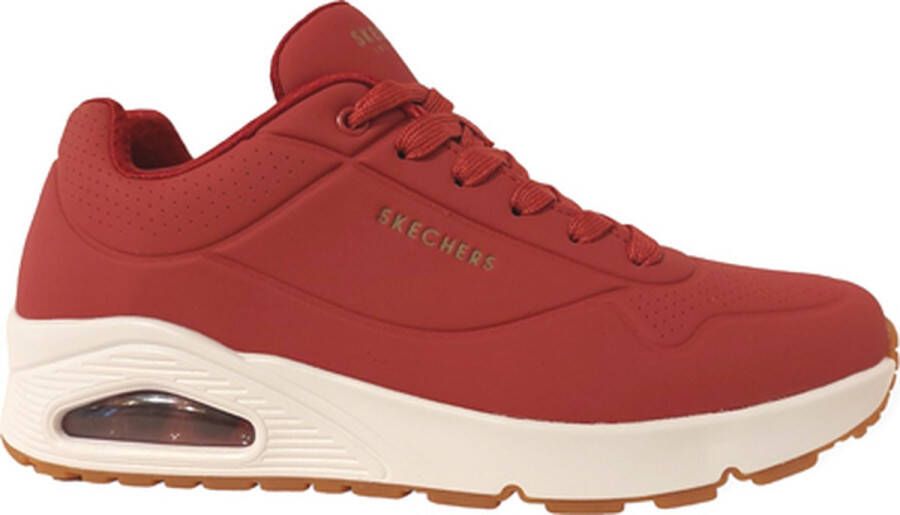 Skechers Uno-Stand on Air 52458-DKRD Mannen Rood Sneakers