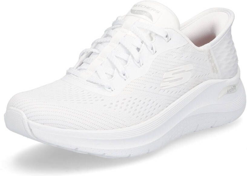 Skechers Slip-on sneakers ARCH FIT 2.0-EASY CHIC instapschoen vegan met elastische bungee veters