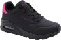 Skechers Lage Sneakers Uno-POP BACK 177092-BKHP Black Hot Pink - Thumbnail 1