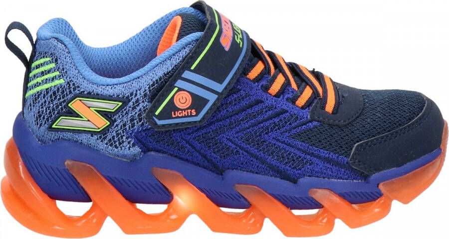 Skechers S Lights-Mega-Surge Jongens Sneakers Navy Orange