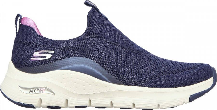 Skechers Arch Fit Keep It Up Dames Sneakers Navy Purple