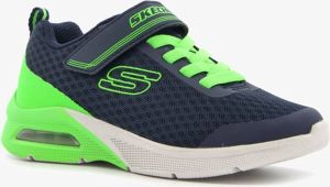 Skechers Microspec Max kinder sneakers blauw groen Extra comfort Memory Foam