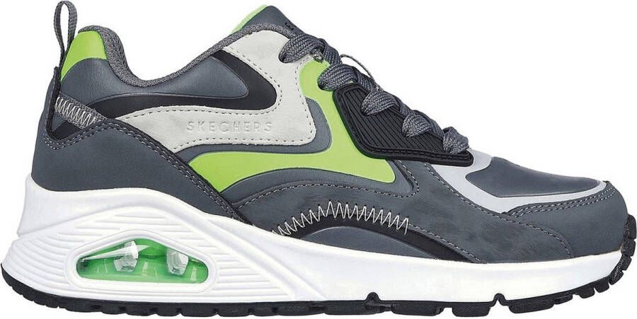 Skechers Uno sneakers grijs Jongens Imitatieleer Meerkleurig 36 - Foto 3