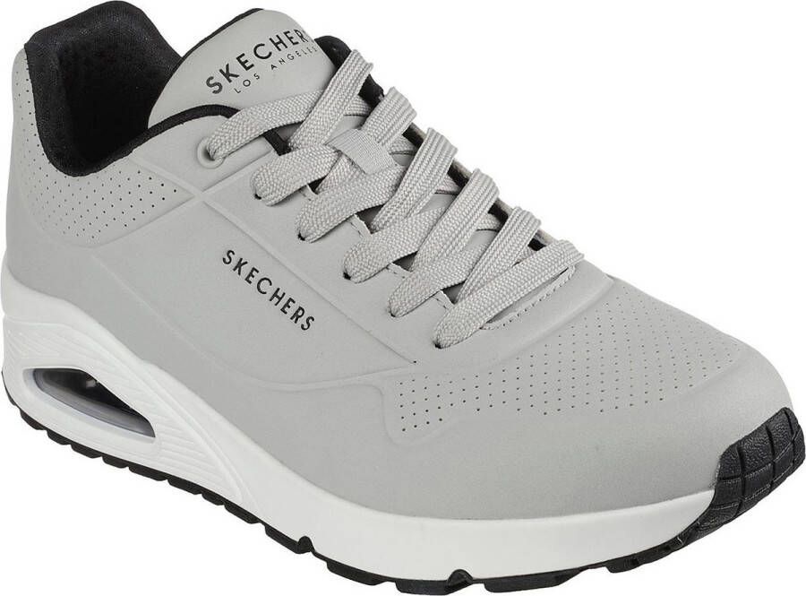 Skechers Uno Stand on Air grijs sneakers heren (52458 LGBK)