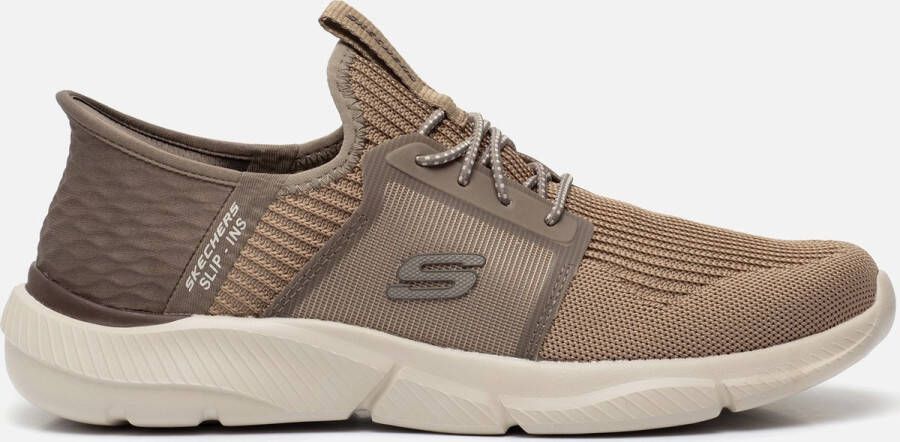 Skechers Ingram Brackett Sneakers taupe Textiel Heren