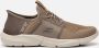 Skechers Ingram Brackett Sneakers taupe Textiel Heren - Thumbnail 1