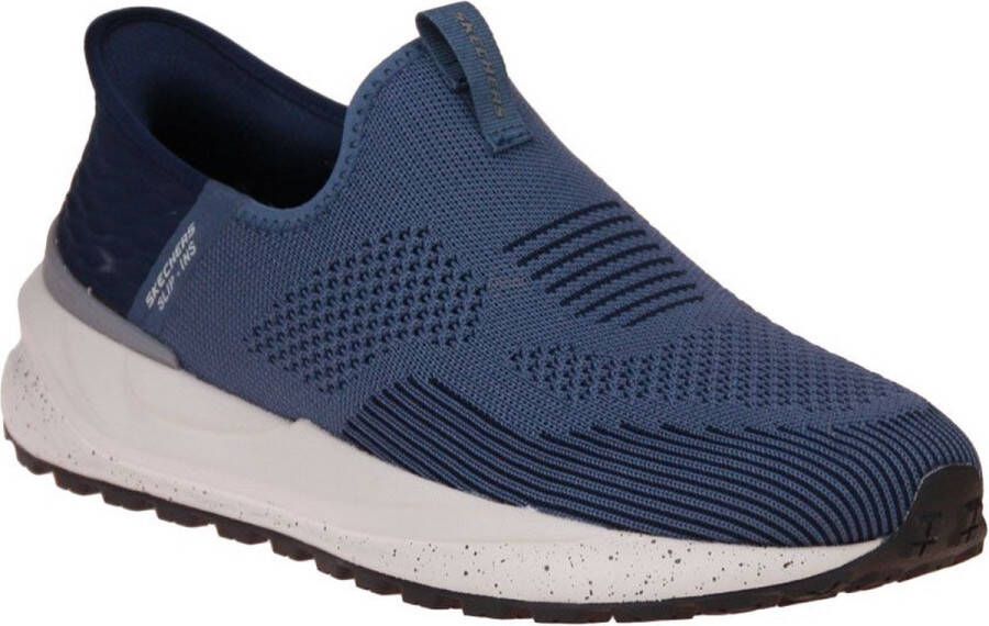 Skechers Blauwe Slip-On Sneaker met Gespikkelde Zool Blue Heren - Foto 5
