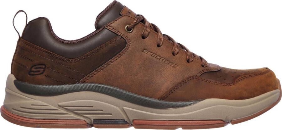 Skechers Benago Treno sneakers bruin Leer Heren