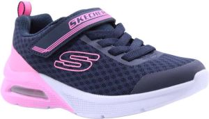 Skechers microspec max sneakers blauw roze kinderen