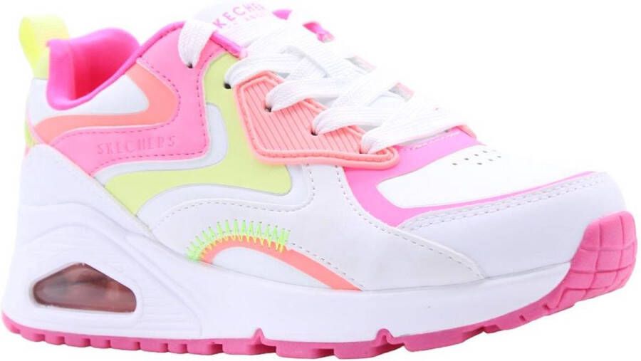 Skechers Uno Lite Sneakers wit Synthetisch Dames