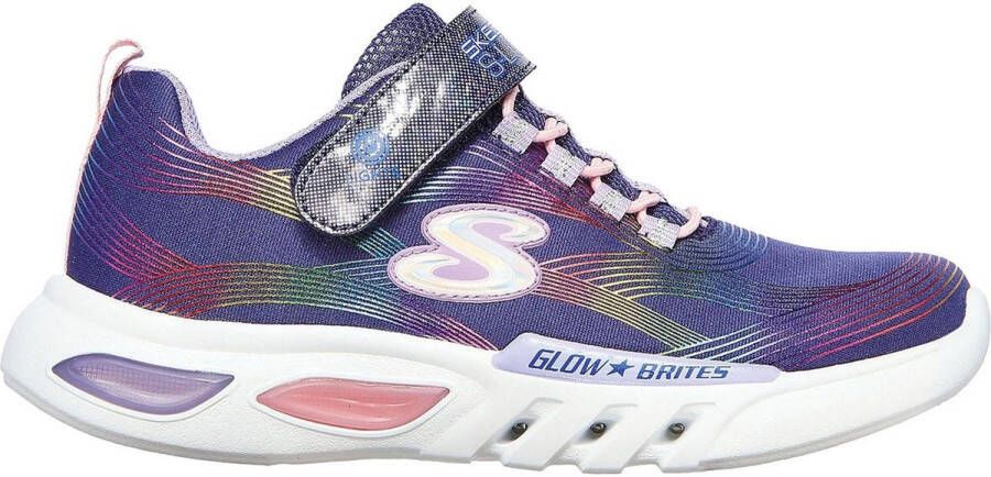 Skechers Lights Glow Brites Sneakers Blauw Dames