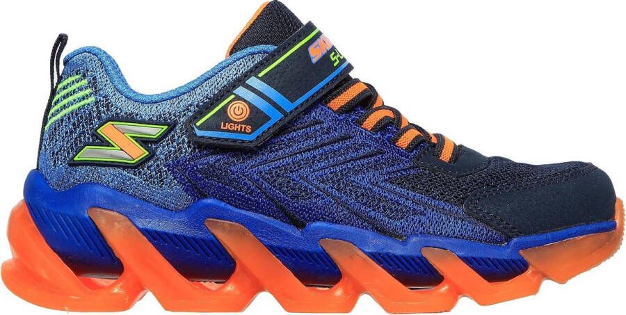 Skechers S Lights Mega Surge Jongens Sneakers Navy Orange