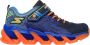Skechers S Lights Mega Surge Jongens Sneakers Navy Orange - Thumbnail 10