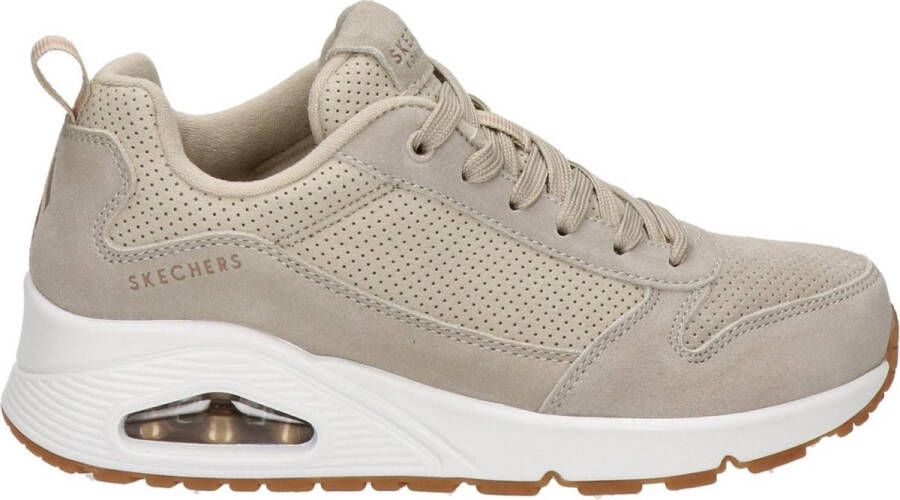 Skechers Uno Two for the Show Sneakers Vrouwen beige wit